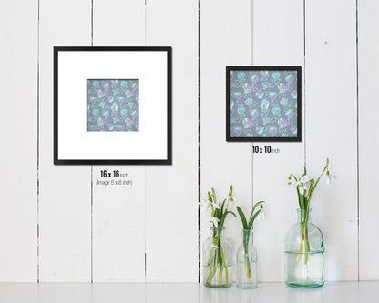 Abstract Green Artwork Wood Frame Gifts Modern Wall Decor Art Prints