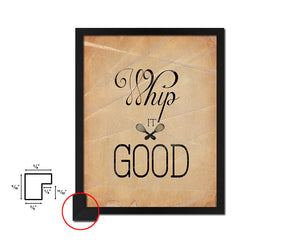 Whip it good Quote Paper Artwork Framed Print Wall Decor Art