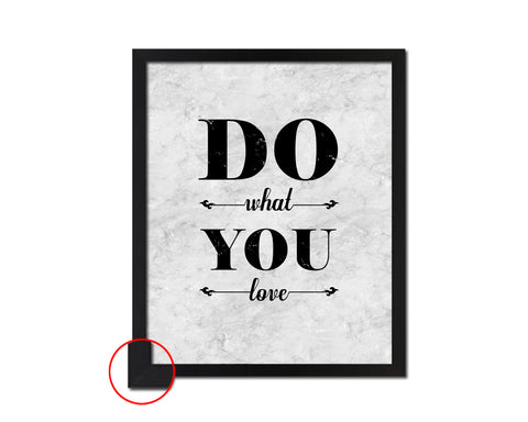Do what you love Quote Framed Print Wall Art Decor Gifts