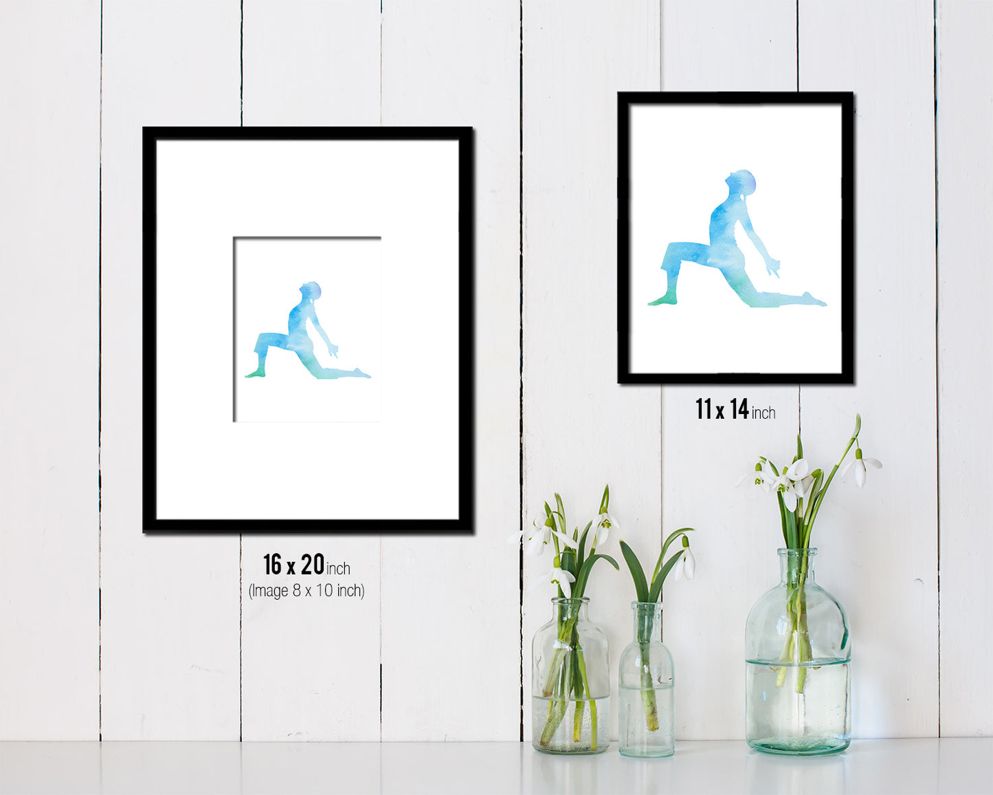 Yoga Pose Yoga Wood Framed Print Wall Decor Art Gifts