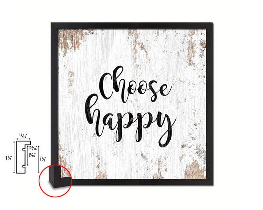 Choose happy Quote Framed Print Home Decor Wall Art Gifts