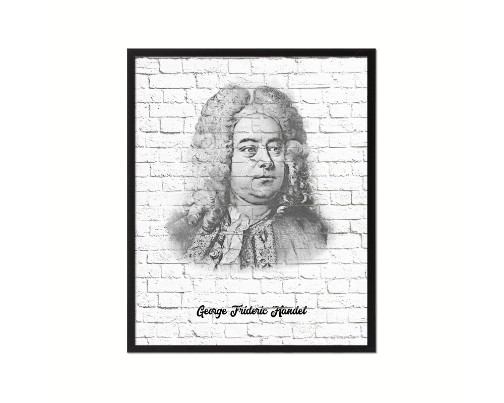 George Frideric Handel Classical Music Framed Print Orchestra Teacher Gifts Home Wall Decor