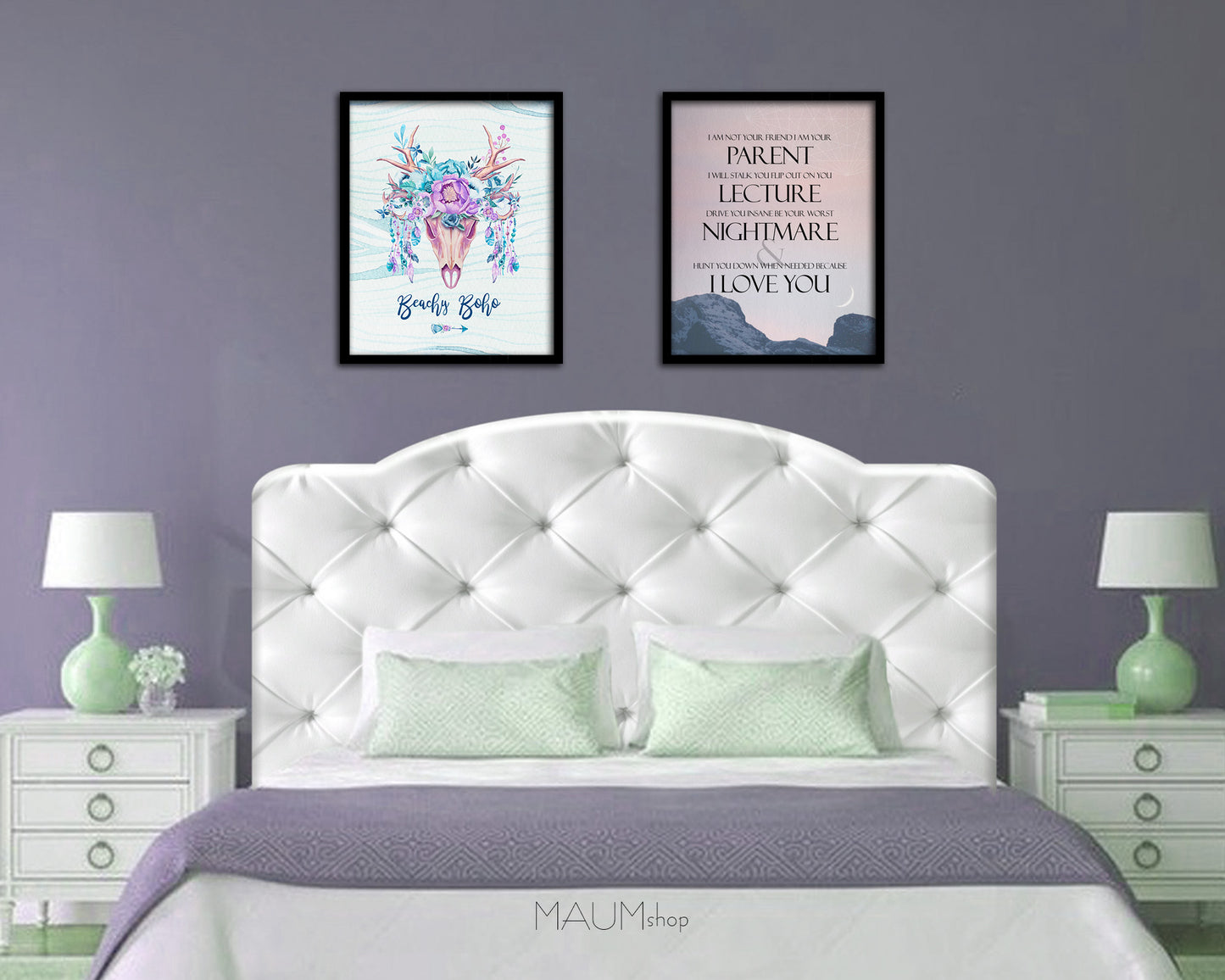 I am not your friend I am your parent Quote Framed Print Wall Decor Art Gifts