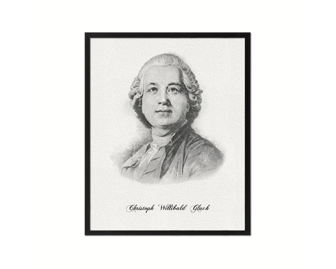 Christoph Willibald Gluck Classical Music Framed Print Orchestra Teacher Gifts Home Wall Decor