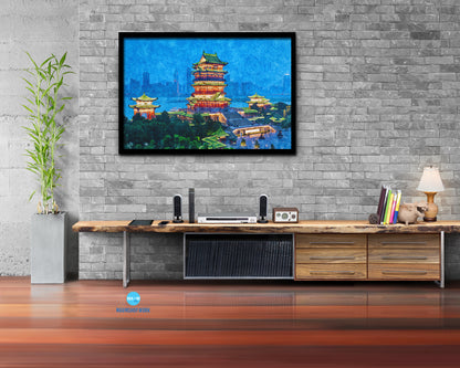 Famous Ancient Building Nanchang Tengwang Pavilion, Asia, China, Landmark