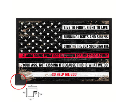 Thin Red Line Honoring Law Enforcement, Powercall Sirens Shabby Chic Military FlagArt