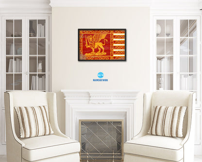 Republic of Venice City Italy Coutnry Shabby Chic Flag Framed Prints Decor Wall Art Gifts