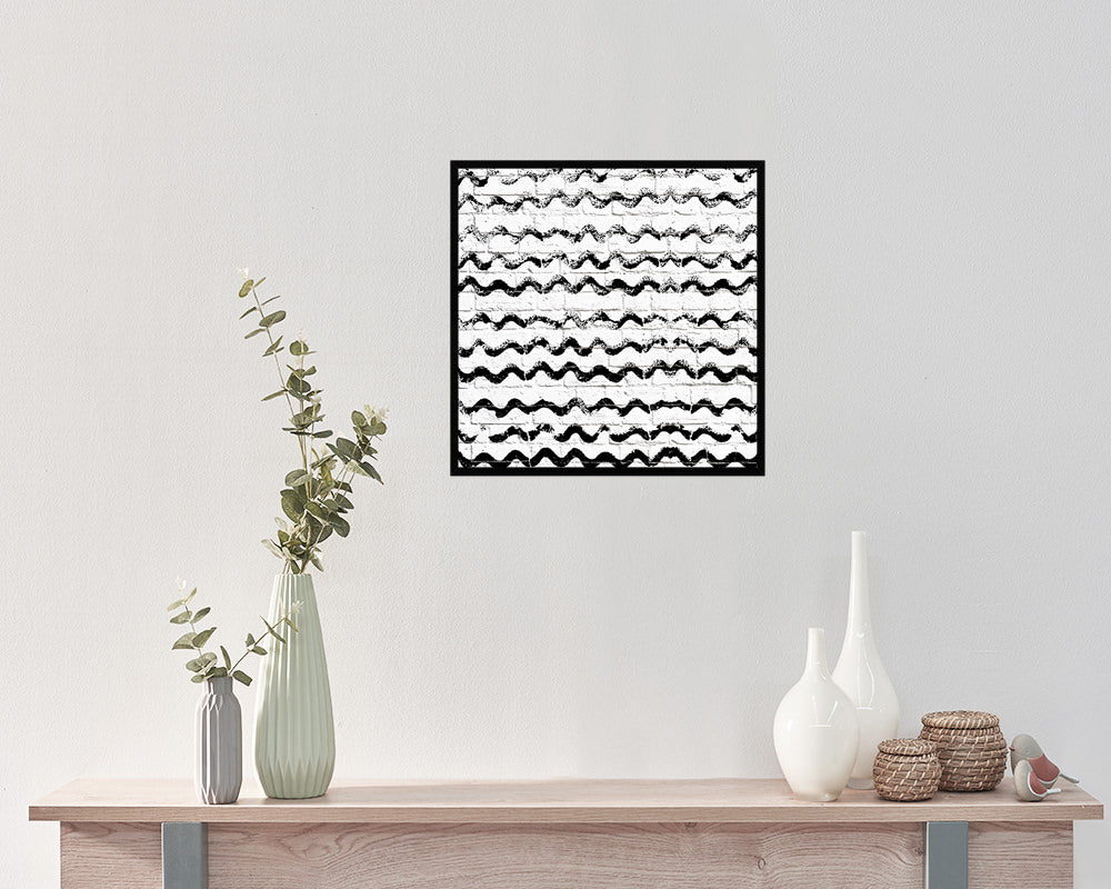 Foam Roller Abstract Artwork Wood Frame Gifts Modern Wall Decor Art Prints