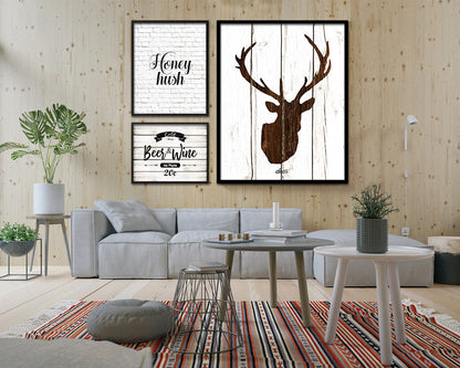 Honey hush Quote Framed Artwork Print Home Decor Wall Art Gifts