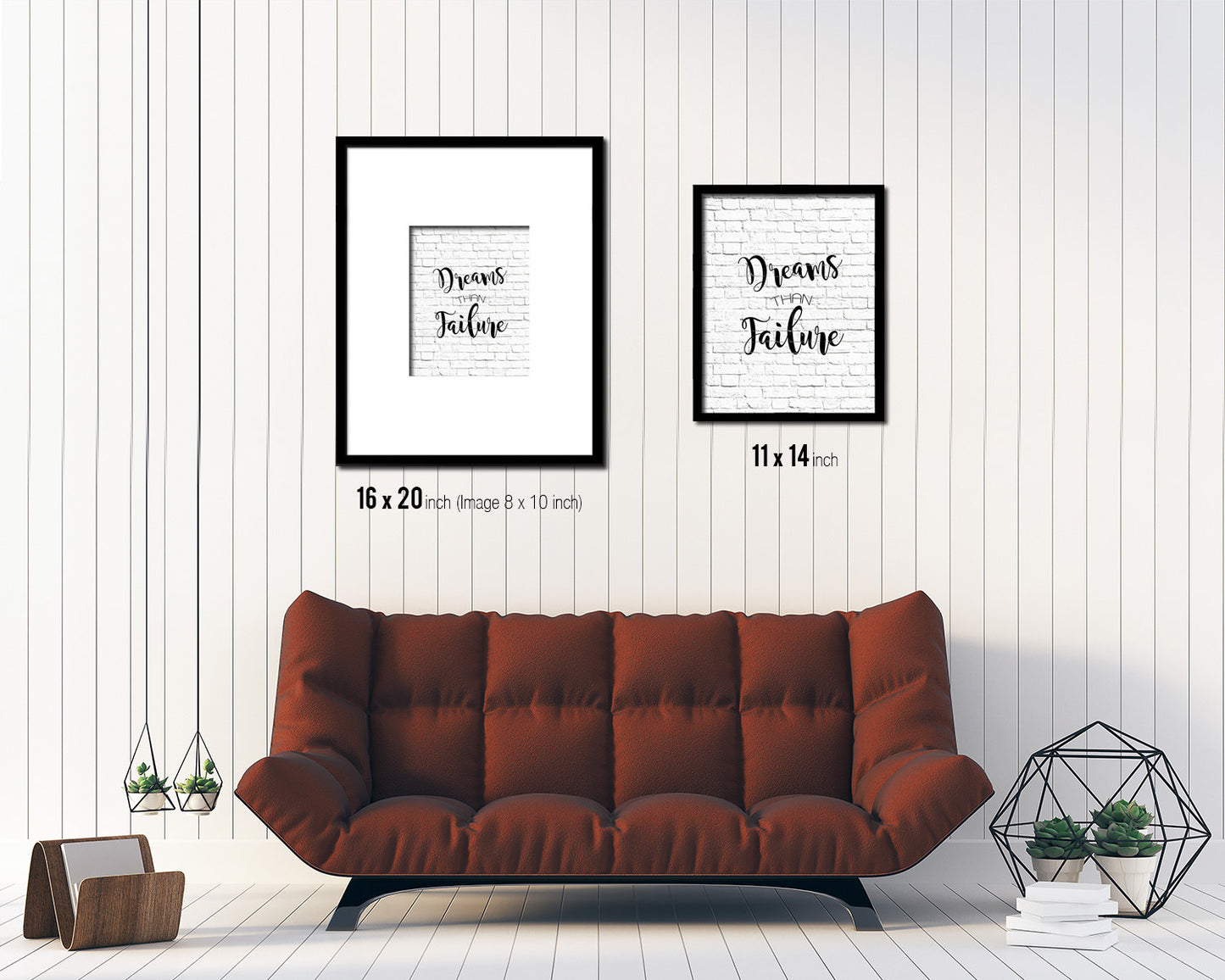 Dreams than failure Quote Framed Print Home Decor Wall Art Gifts