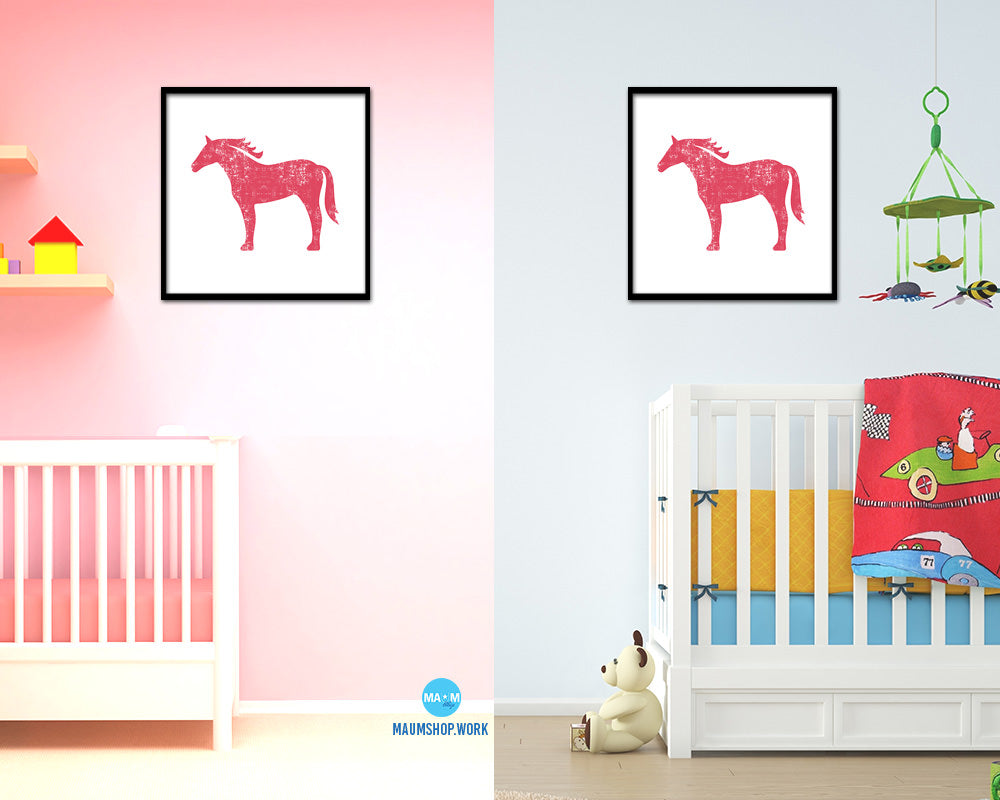 Horse Animal Nursery Room Fine Art Paper Prints Home Decor Wall Art Gifts