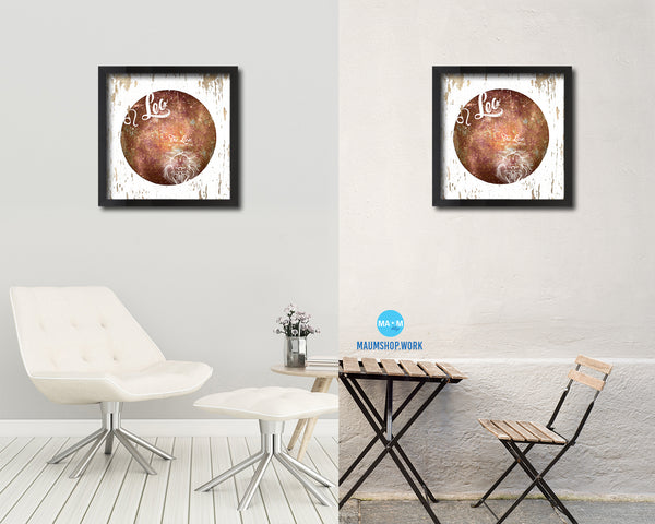 Leo Astrology Prediction Yearly Horoscope Wood Framed Print Wall Art Decor Gifts