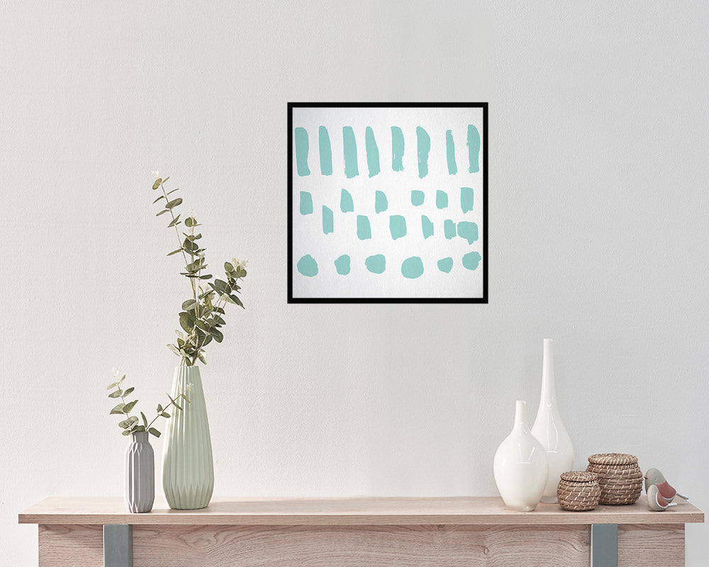 Brush Object Abstract Artwork Wood Frame Gifts Modern Wall Decor Art Prints