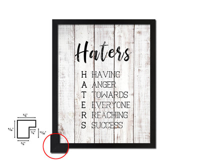 Hatyers White Wash Quote Framed Print Wall Decor Art