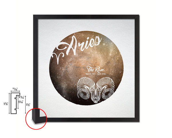 Aries Astrology Prediction Yearly Horoscope Wood Framed Print Wall Art Decor Gifts