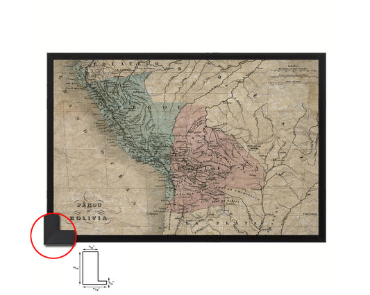 Switzerland Historical Map Framed Print Art Wall Decor Gifts