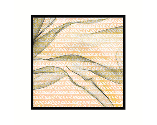 Abstract Yellow Artwork Wood Frame Gifts Modern Wall Decor Art Prints