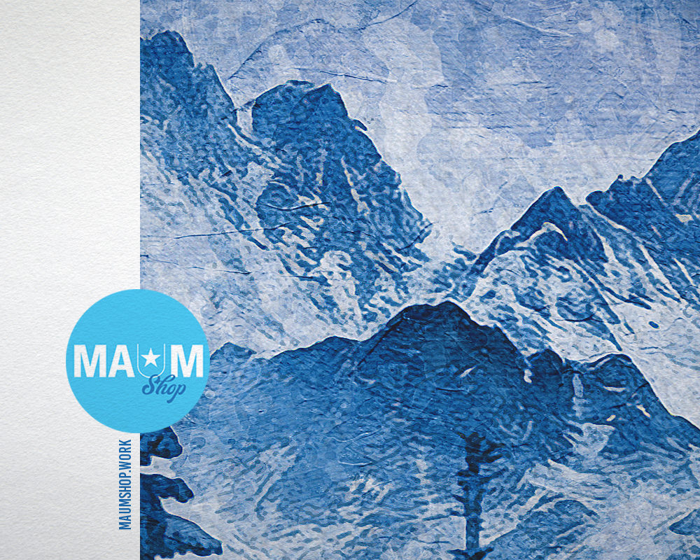 Christmas Santa Landscape Painting Print Art Frame Home Wall Decor Gifts