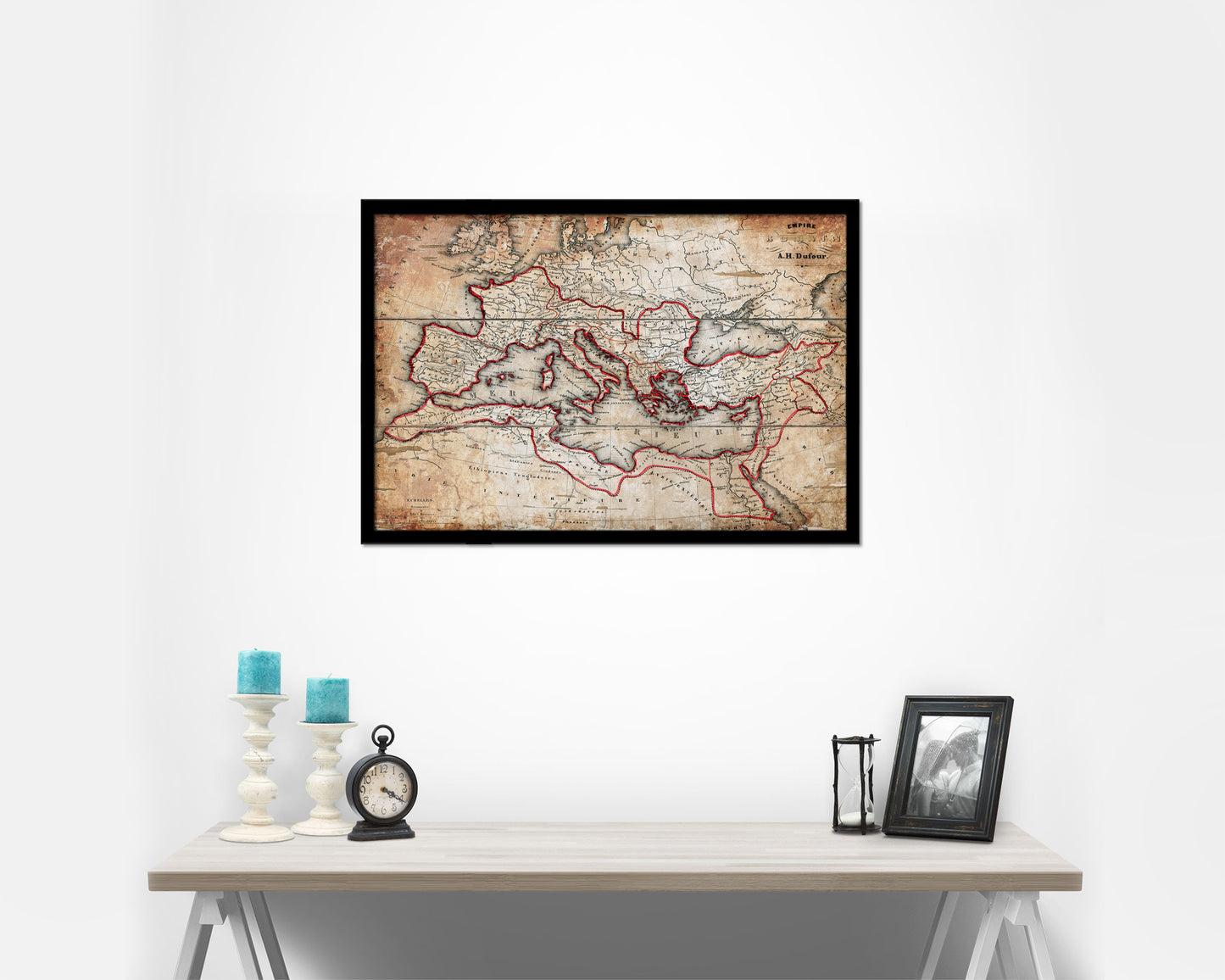 Europe Roman Empire Antique Map Framed Print Art Wall Decor Gifts