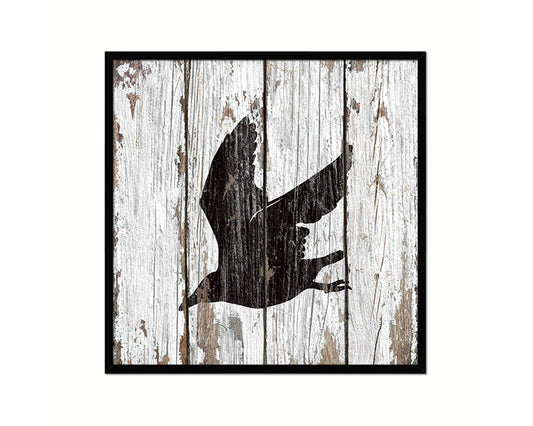 Seagull Nautical Wood Framed Gifts Ocean Beach Fishing Home Decor Wall Art Prints