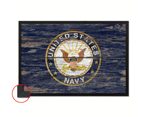 US Navy Seal Wood Rustic Flag Wood Framed Print Wall Art Decor Gifts