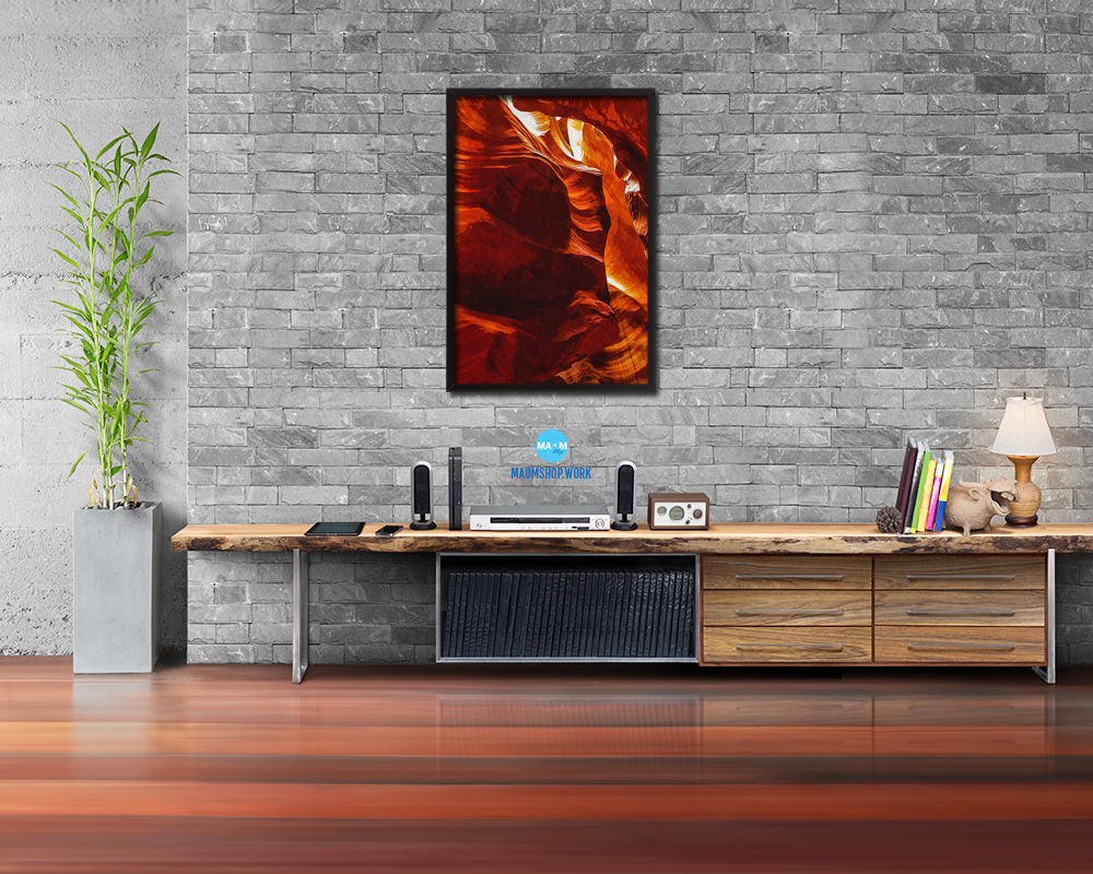 Spontaneous Antelope Canyon Northern Arizona Artwork Painting Print Art Frame Home Wall Decor Gifts