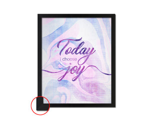 Today I choose joy Quote Framed Print Wall Decor Art Gifts