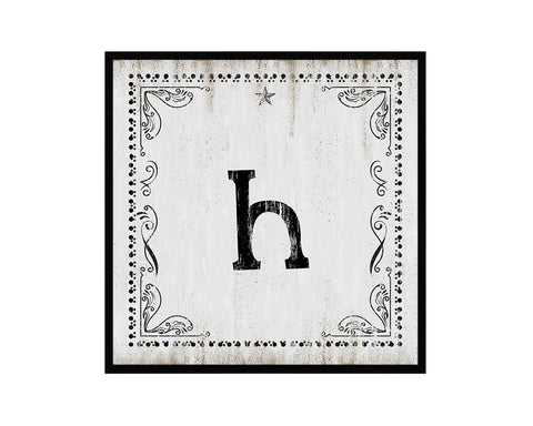 Letters B Custom Monogram Personality Name Sign Framed Prints Wall Art Decor