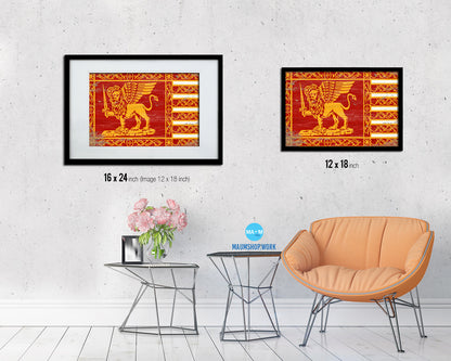 Republic of Venice City Italy Coutnry Shabby Chic Flag Framed Prints Decor Wall Art Gifts