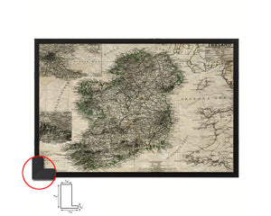 Ireland Historical Map Framed Print Art Wall Decor Gifts