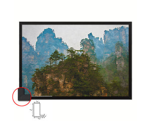 Zhangjiajie national park in China Hunan province Landscape Painting Print Art Frame