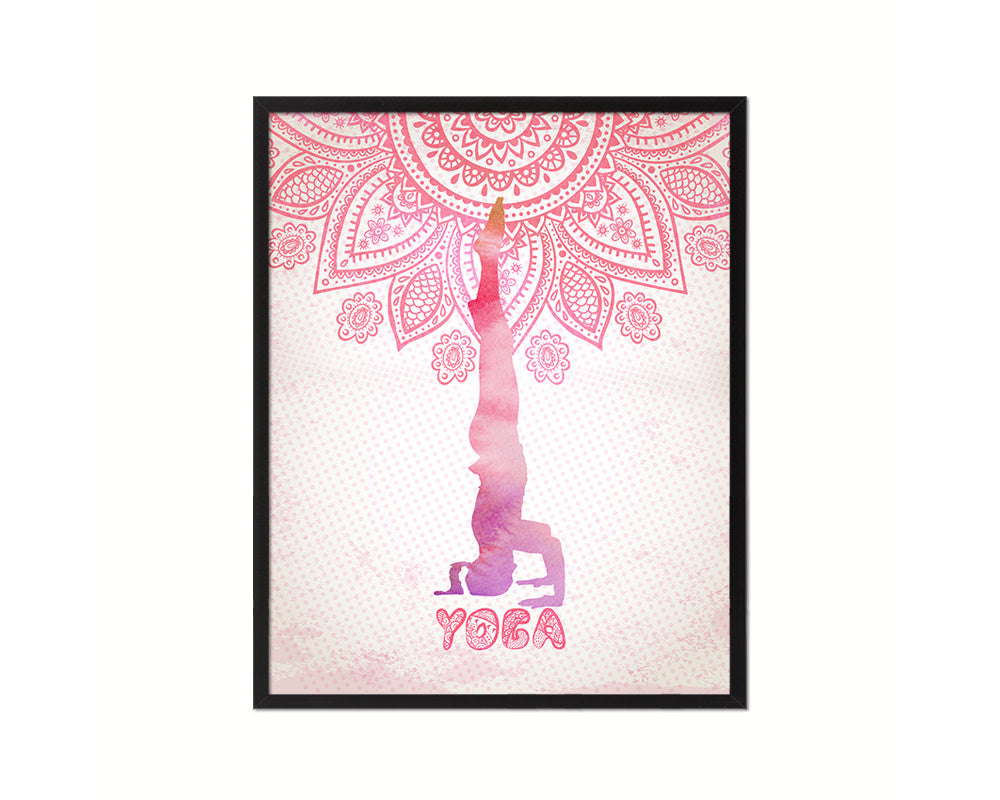 Pincha Mayurasana Forearmstand Yoga Wood Framed Print Wall Decor Art Gifts