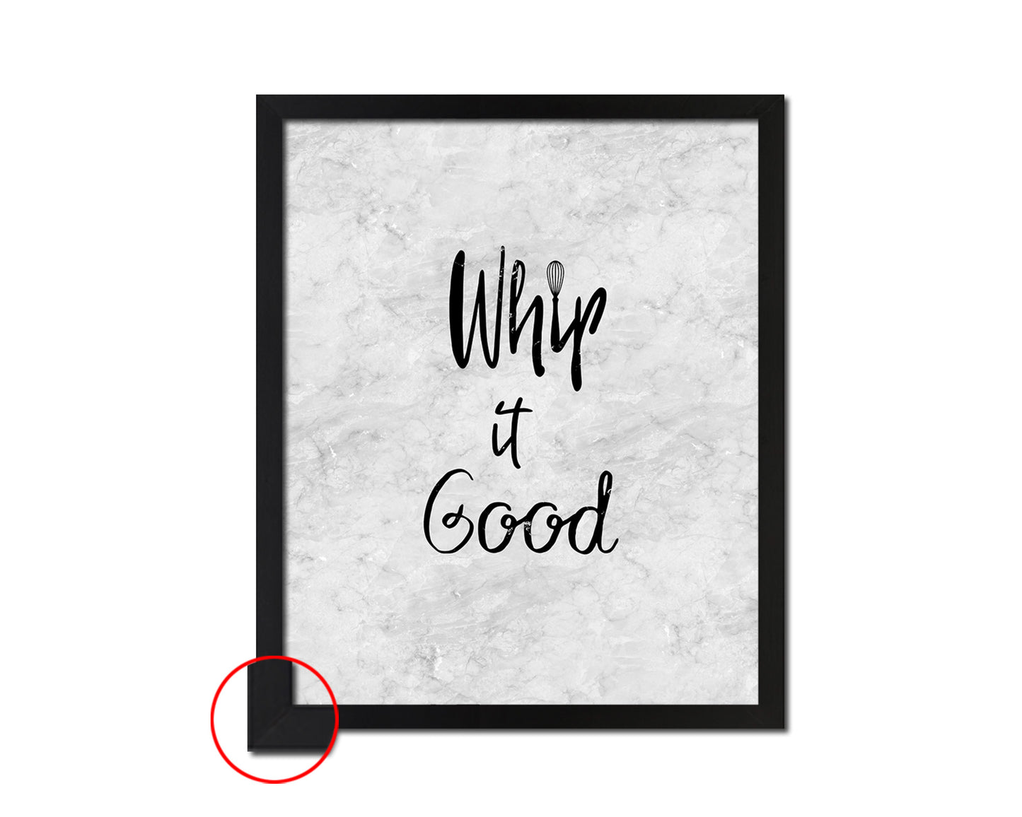 Whip it good Quote Framed Print Wall Art Decor Gifts