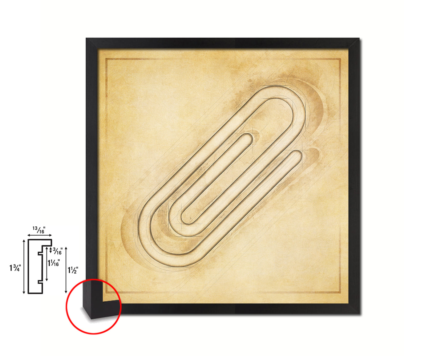 Clip Punctuation Symbol Framed Print Home Decor Wall Art English Teacher Gifts