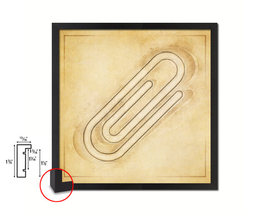 Clip Punctuation Symbol Framed Print Home Decor Wall Art English Teacher Gifts