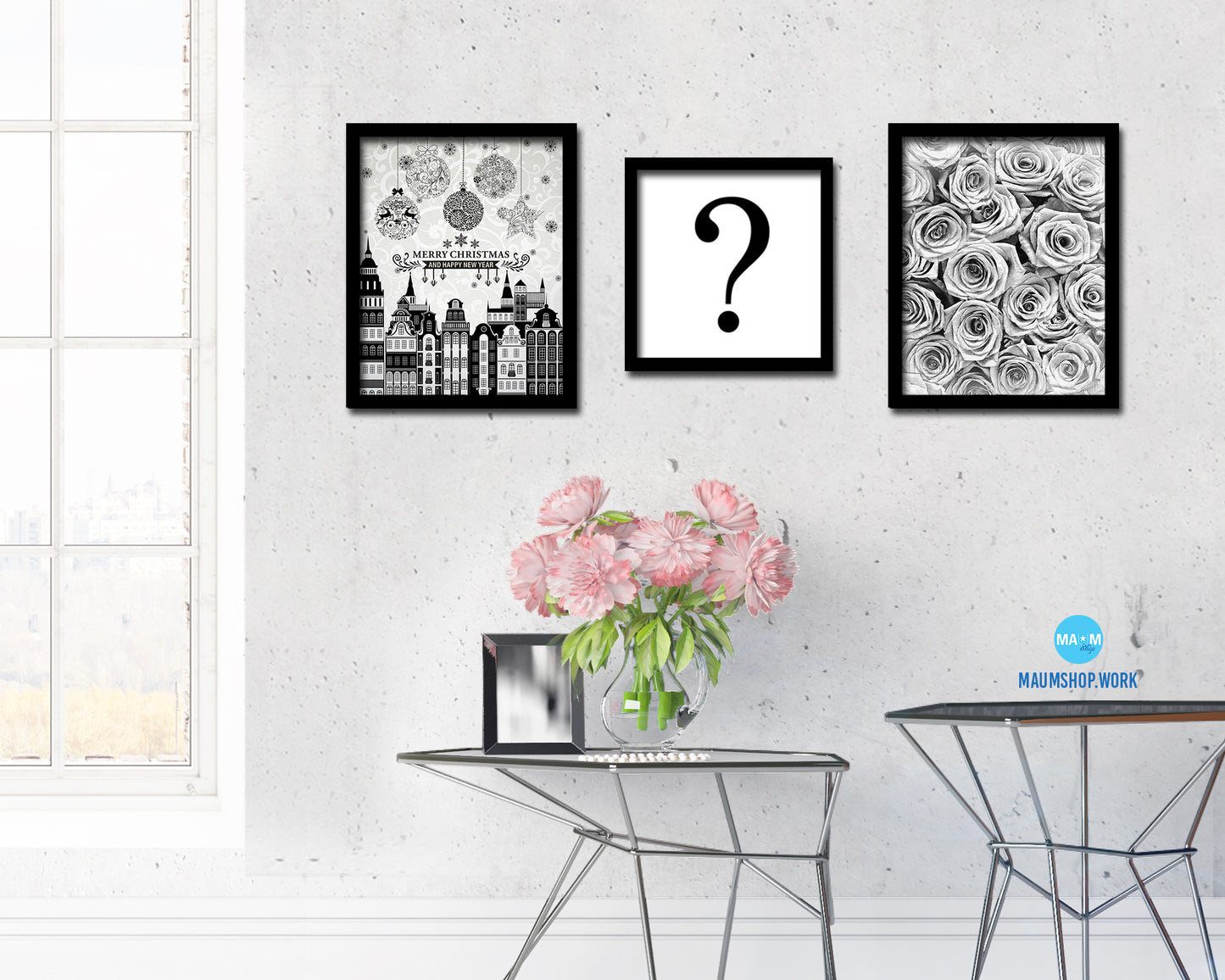 Question Punctuation Symbol Framed Print Home Decor Wall Art English Teacher Gifts