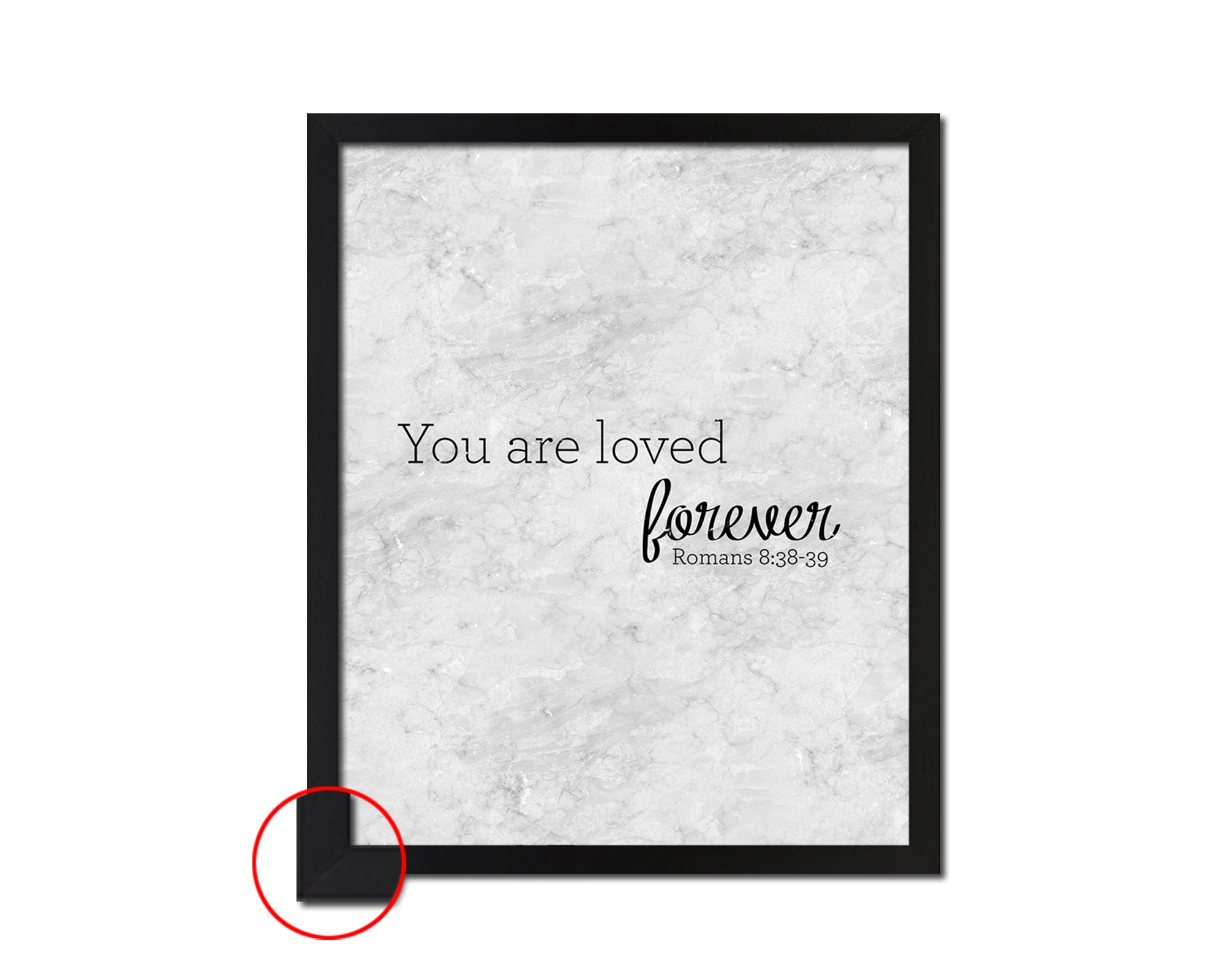 You are loved forever Quote Framed Print Wall Art Decor Gifts