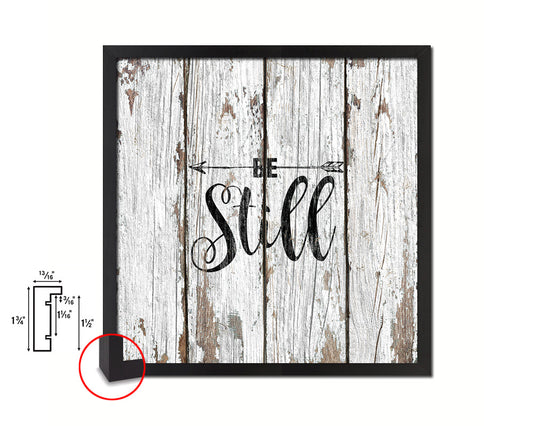 Be Still Quote Framed Print Home Decor Wall Art Gifts