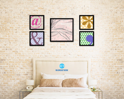 Abstract Artwork Wood Frame Gifts Modern Wall Decor Art Prints