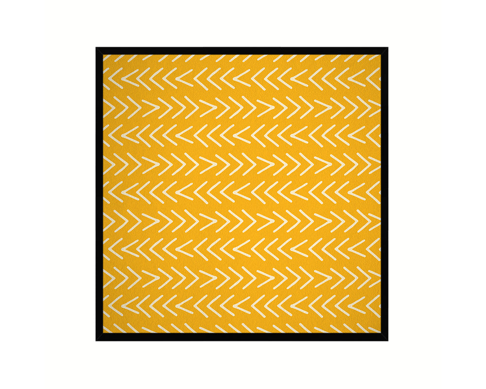 Abstract Yellow Artwork Wood Frame Gifts Modern Wall Decor Art Prints
