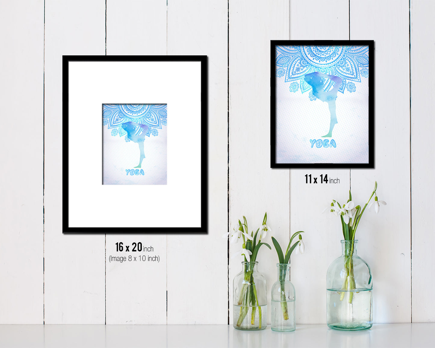 Yoga Pose Yoga Wood Framed Print Wall Decor Art Gifts