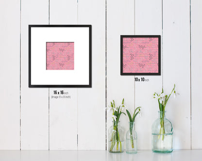 Abstract Black Artwork Wood Frame Gifts Modern Wall Decor Art Prints