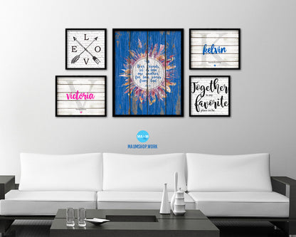 Dear friends, let us love on another, John 4:7 Quote Framed Print Home Decor Wall Art Gifts