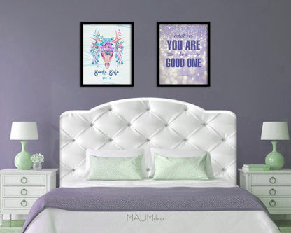 Whatever you are be a good one, Abraham Lincoln Inspirational Quote Frame Print
