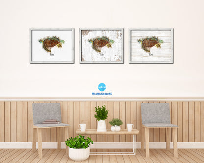 Turtle Fish Framed Prints Modern Restaurant Sushi Bar Watercolor Wall Art Decor