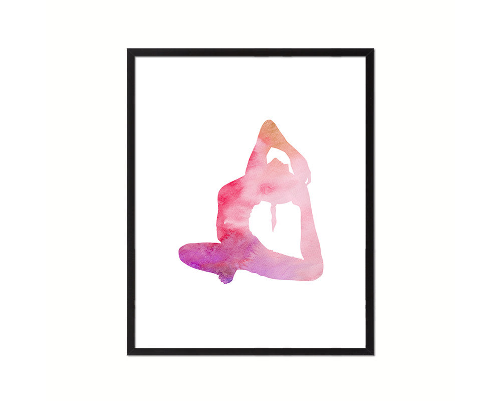 Yoga Pose Yoga Wood Framed Print Wall Decor Art Gifts