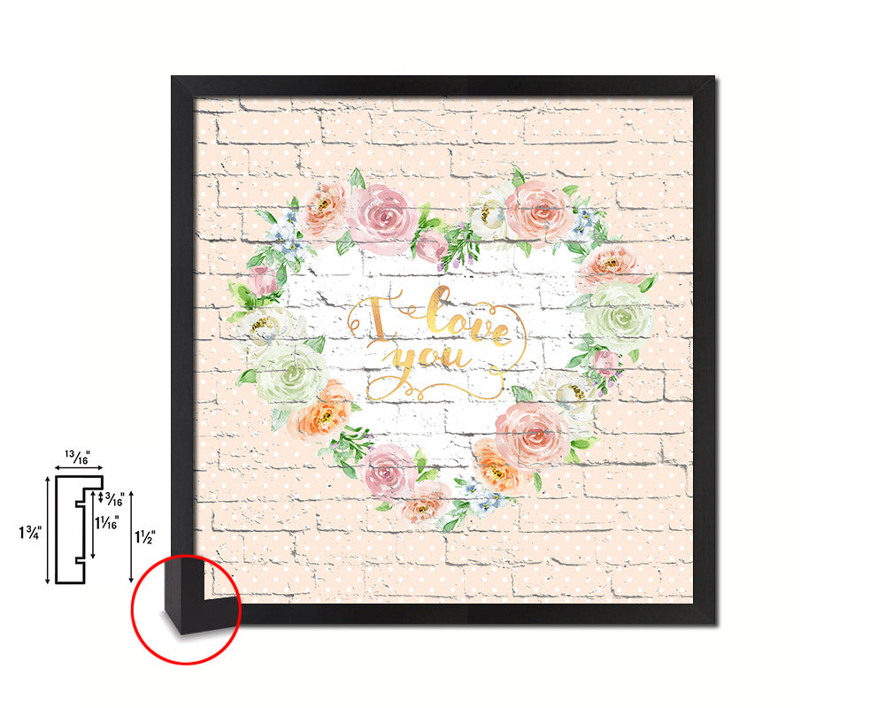 Thank you Quote Framed Print Home Decor Wall Art Gifts
