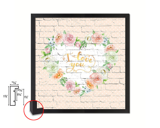 Thank you Quote Framed Print Home Decor Wall Art Gifts