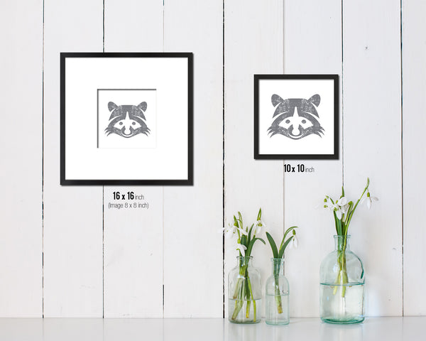 Raccoon Animal Nursery Room Fine Art Paper Prints Home Decor Wall Art Gifts