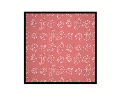 Abstract Red Artwork Wood Frame Gifts Modern Wall Decor Art Prints